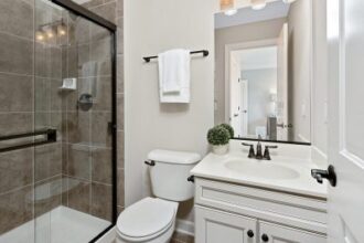 Space-Saving Walk-In Shower for Small Bathrooms in Dayton